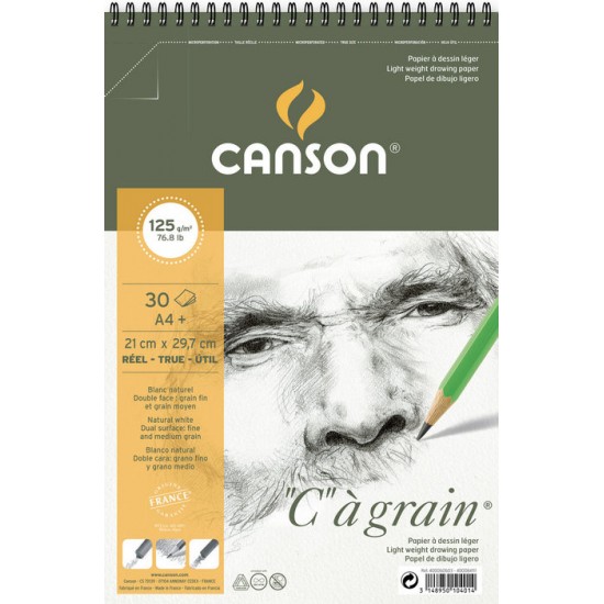 دفتر رسم كانسون 125 غم سلك Ca grain